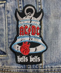 AC/DC band | ACDC | Hard Rock | Australian Rock | Back In Black | Embroidered Patch Badge Applique Iron on | Trendy | DIY | Decorative | Collectible