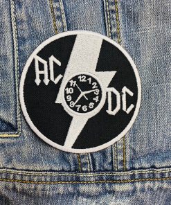 AC/DC band | ACDC | Hard Rock | Australian Rock | Back In Black | Embroidered Patch Badge Applique Iron on | Trendy | DIY | Decorative | Collectible