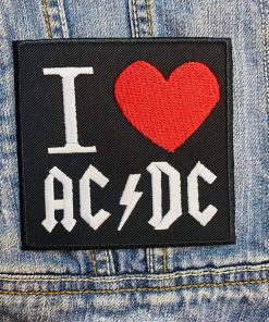 AC/DC band | ACDC | Hard Rock | Australian Rock | Back In Black | Embroidered Patch Badge Applique Iron on | Trendy | DIY | Decorative | Collectible