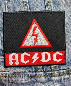 AC/DC band | ACDC | Hard Rock | Australian Rock | Back In Black | Embroidered Patch Badge Applique Iron on | Trendy | DIY | Decorative | Collectible