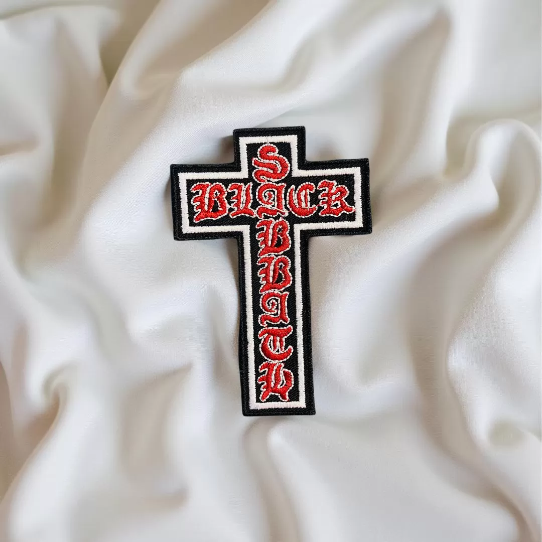 Black Sabbath Cross Patch Iron-On - Image 2