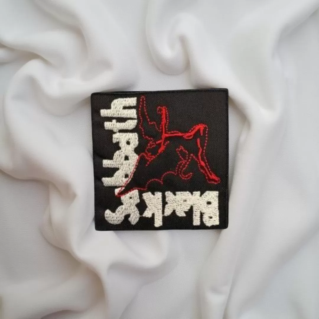 Black Sabbath Red Demon Vertical Patch Iron-On - Image 2