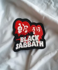 Black Sabbath Faces Silhouette Patch Iron-On - Image 2