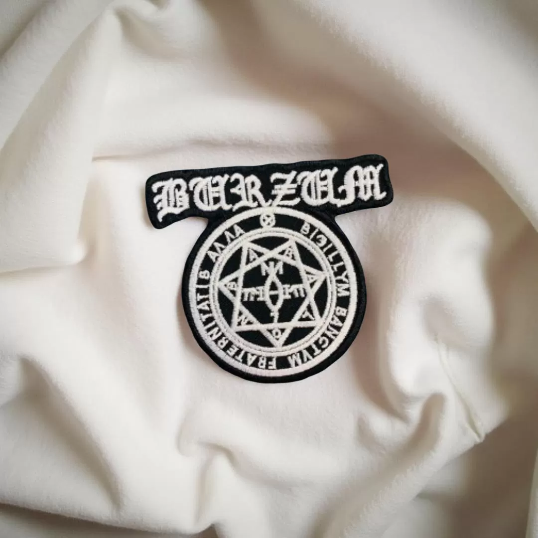 Burzum Sigil & Logo Embroidered Patch Iron-On - Image 2