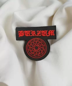 Burzum Black Sun Red Logo Patch Iron-On - Image 2
