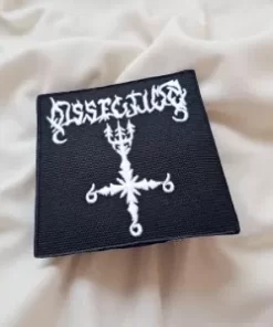 Dissection – Logo with Inverted Cross Patch – Iron-On - Image 2