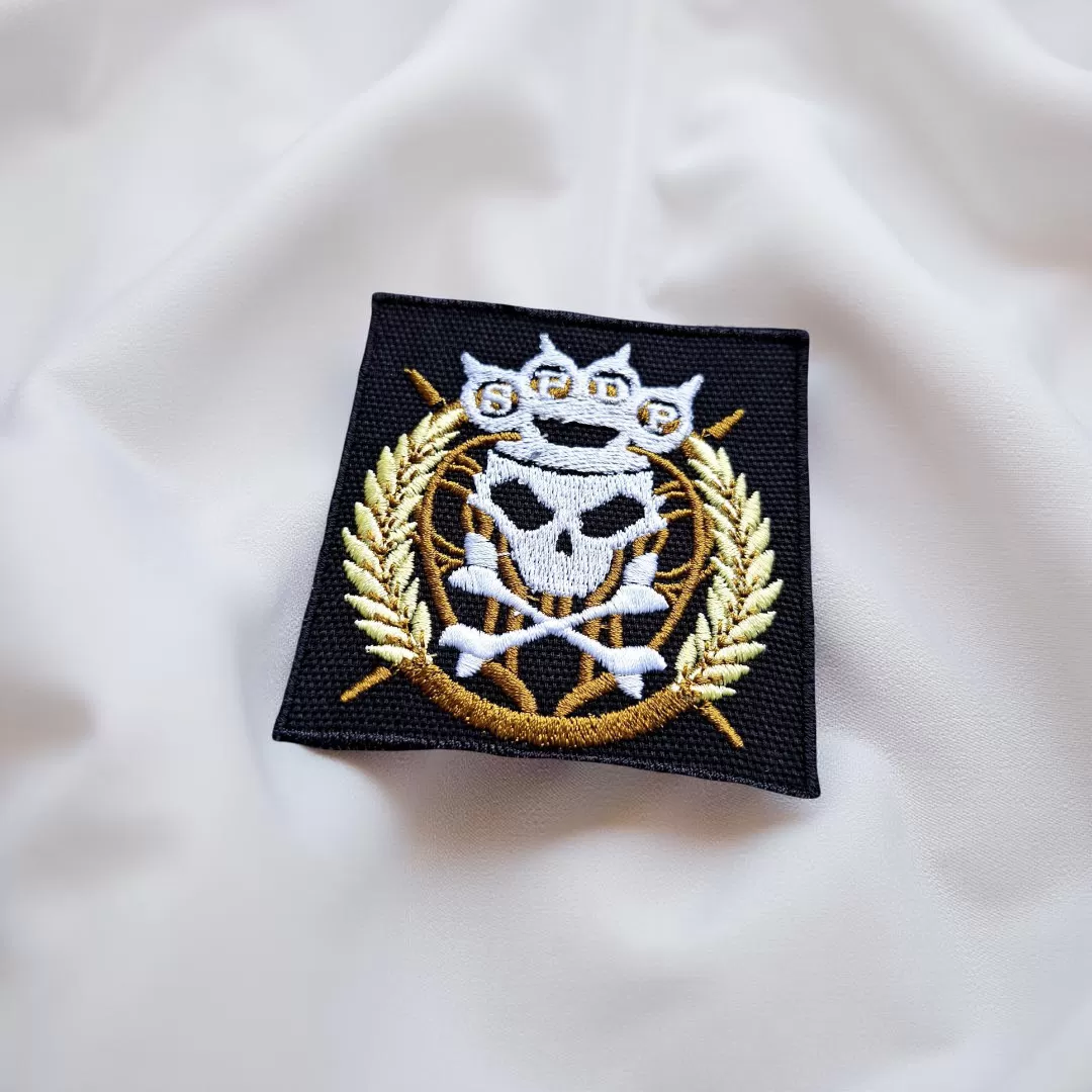 Five Finger Death Punch Skull Crest Patch Iron-On - Image 2