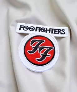 Foo Fighters White Circle Logo Patch – Iron-On - Image 2