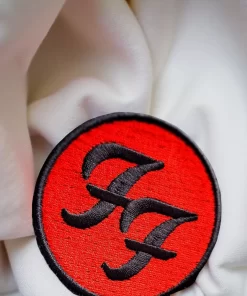 Foo Fighters Red Circle “FF” Logo Patch – Iron-On - Image 2