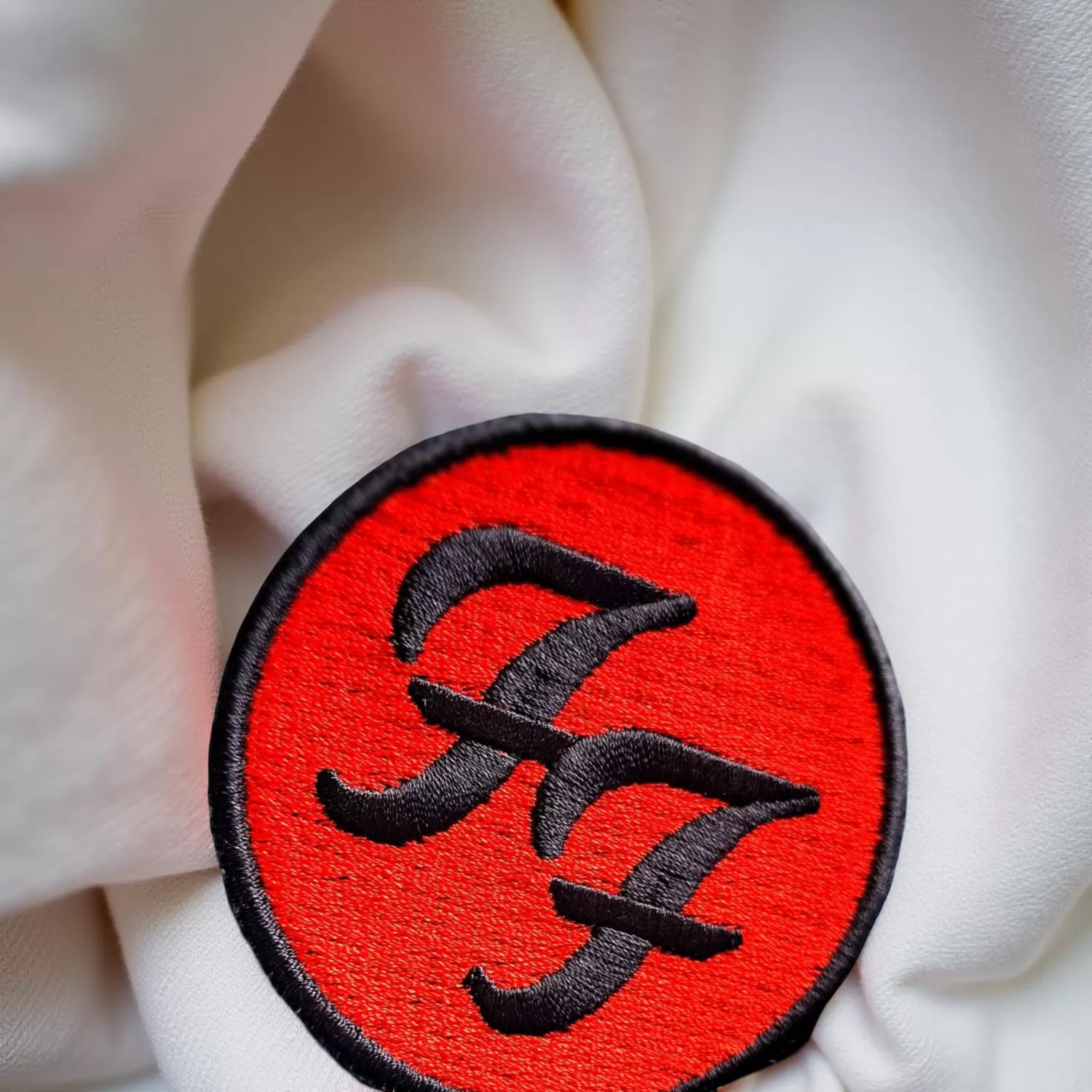 Foo Fighters Red Circle “FF” Logo Patch – Iron-On - Image 2