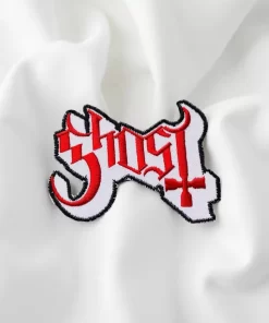 Ghost Band Logo Patch with Inverted Cross – Iron-On - Image 2