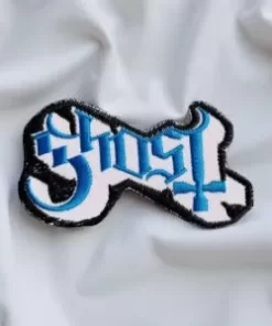 Ghost Blue Logo Patch – Iron-On - Image 2