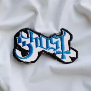 Ghost Blue Logo Patch – Iron-On - Image 2