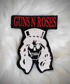 Guns N' Roses Skull Logo Embroidered Patch – Iron-On - Image 2