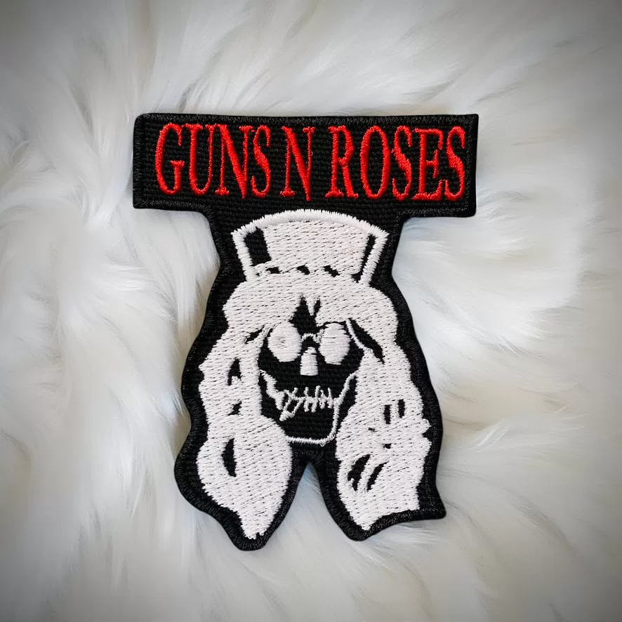 Guns N' Roses Skull Logo Embroidered Patch – Iron-On - Image 2