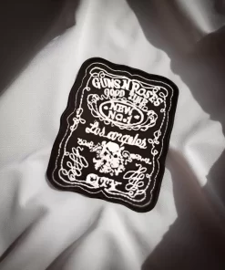 Guns N' Roses Whiskey Label Style Patch – Iron-On - Image 2