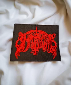 Alternative view of Immortal Red Logo Patch – Iron-On