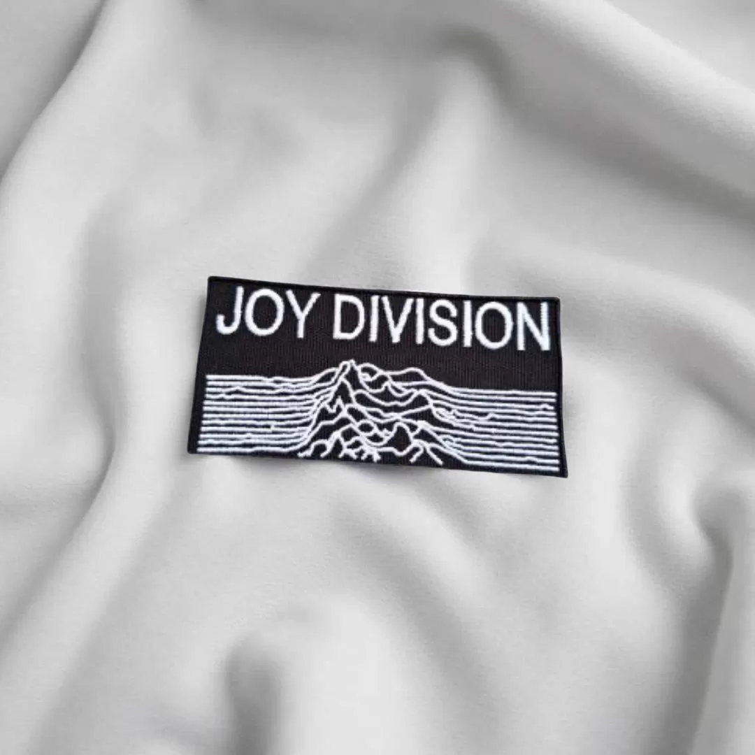 Joy Division Unknown Pleasures Embroidered Patch – Iron-On - Image 2