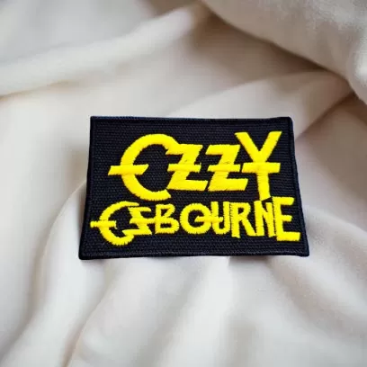 Ozzy Osbourne Yellow Logo Patch Iron-On - Image 2