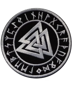 Walknut Symbol | Embroidered Patch Badge Applique Iron on | Trendy | DIY | Decorative | Collectible