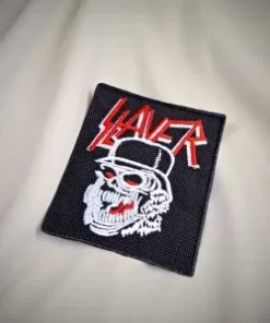 Slayer – Undead Skull Logo Patch – Iron-On - Image 2