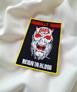Slayer – Criminally Insane “Reign in Blood” Demon Patch – Iron-On - Image 2