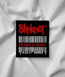Slipknot People = Shit Barcode Patch Iron-On - Image 2