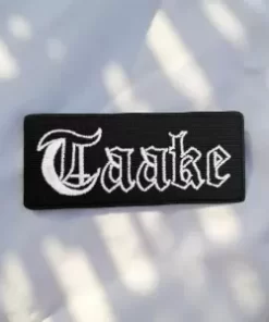 Taake Logo Rectangular Patch – Iron-On - Image 2