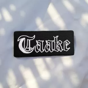 Taake Logo Rectangular Patch – Iron-On - Image 2