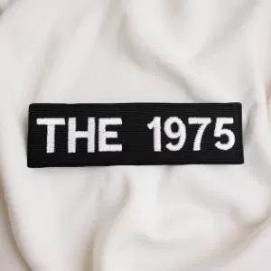 The 1975 Text Logo Black Strip Patch – Iron-On - Image 2