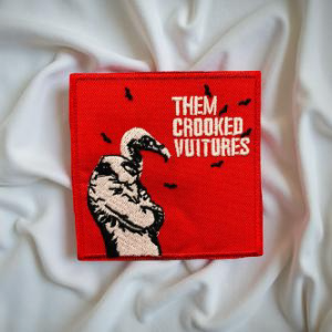 Them Crooked Vultures Vulture Head Suit Patch Iron-On - Image 2