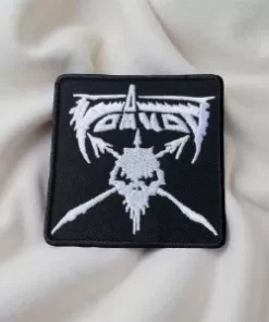 Voivod Skull & Crossed Blades Patch – Iron-On - Image 2
