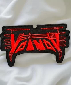 Voivod Mechanical Logo Patch Red – Iron-On - Image 2