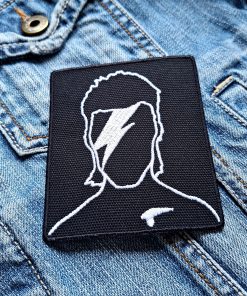 David Bowie | British Rock | Rebel | Ziggy Stardust | Space Oddity | Glam Rock | Iconic | Embroidered Patch Badge Applique Iron on | Trendy | DIY | Decorative | Collectible