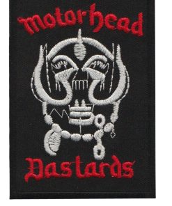 Motorhead Bastards | Embroidered Patch Badge Applique Iron on | Trendy | DIY | Decorative | Collectible