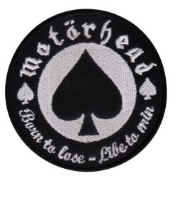 Motorhead | Born to lose Live to win | Embroidered Patch Badge Applique Iron on | Trendy | DIY | Decorative | Collectible