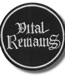 Vital Remains | Embroidered Patch Badge Applique Iron on | Trendy | DIY | Decorative | Collectible