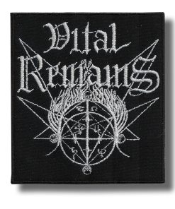 Vital Remains | Embroidered Patch Badge Applique Iron on | Trendy | DIY | Decorative | Collectible