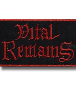 Vital Remains | Embroidered Patch Badge Applique Iron on | Trendy | DIY | Decorative | Collectible