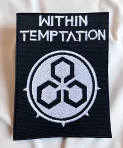 Within Temptation | Dutch Symphonic Metal Band | Sharon den Adel | Robert Westerholt | Embroidered Patch Badge Applique Iron on | Trendy | DIY | Decorative | Collectible - Image 2