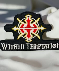 Within Temptation | Dutch Symphonic Metal Band | Sharon den Adel | Robert Westerholt | Embroidered Patch Badge Applique Iron on | Trendy | DIY | Decorative | Collectible - Image 2
