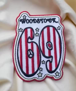 Alternative view of Woodstock | Music and Art Fair | Embroidered Patch Badge Applique Iron on | Trendy | DIY | Decorative | Collectible