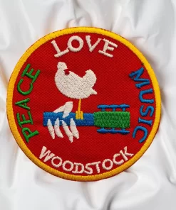 Alternative view of Woodstock | Music and Art Fair | Embroidered Patch Badge Applique Iron on | Trendy | DIY | Decorative | Collectible