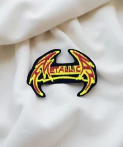 Metallica Tribal Flame Logo Embroidered Patch Iron-On - Image 2