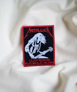 Metallica Cliff Burton Tribute Patch Iron-On - Image 2