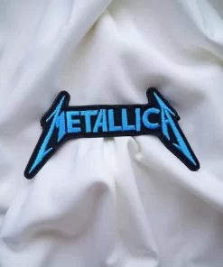 Metallica Blue Lightning Logo Patch Iron-On - Image 2