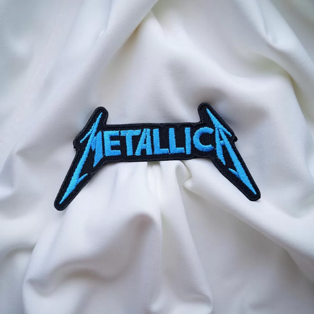 Metallica Blue Lightning Logo Patch Iron-On - Image 2