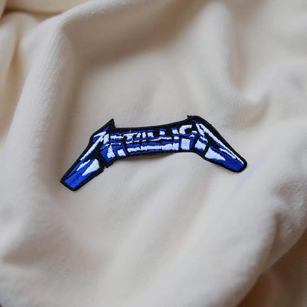 Metallica Blue Lightning Logo Patch Iron-On - Image 2