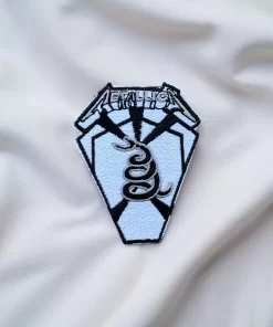 Metallica Snake Diamond Shield Logo Patch Iron-On - Image 2