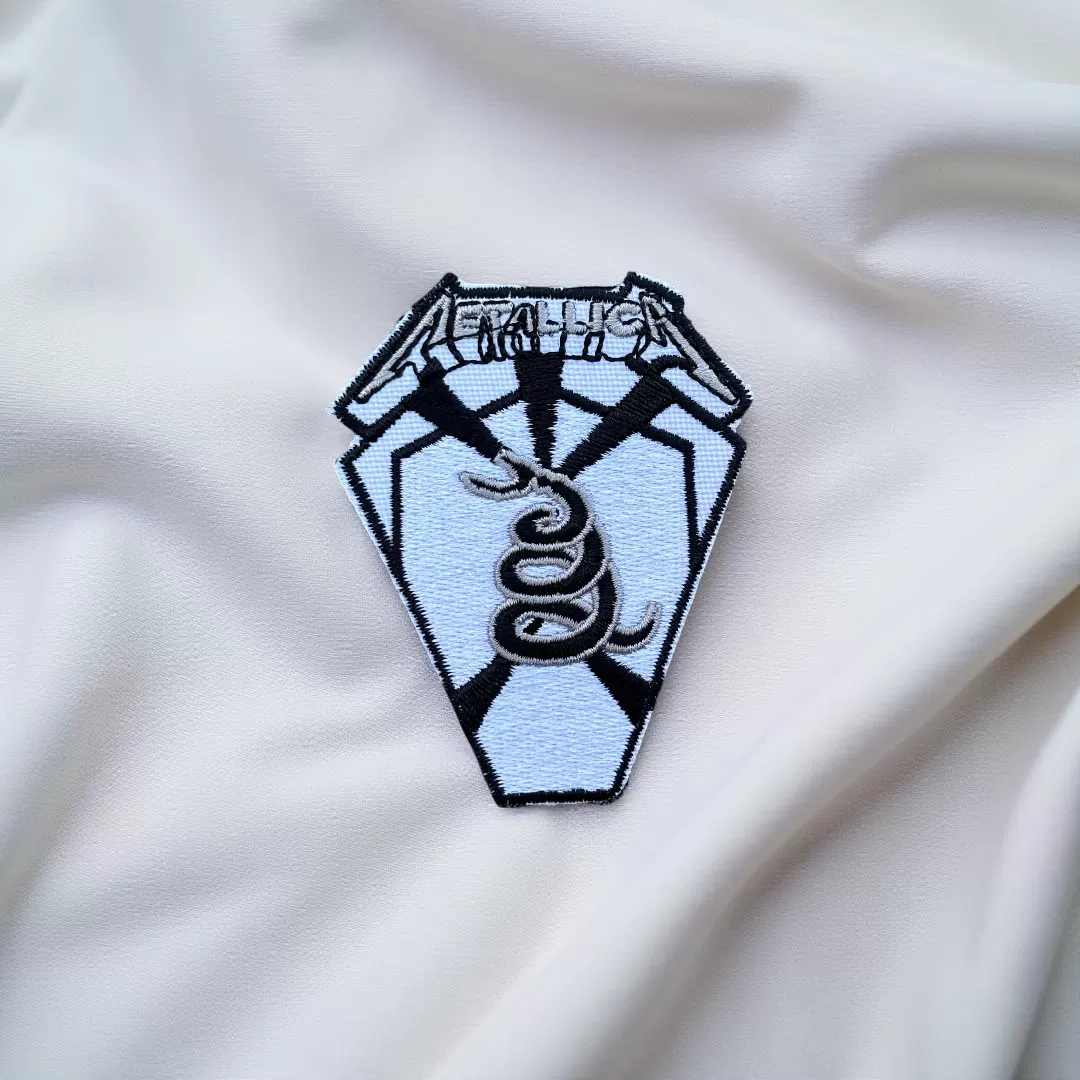 Metallica Snake Diamond Shield Logo Patch Iron-On - Image 2